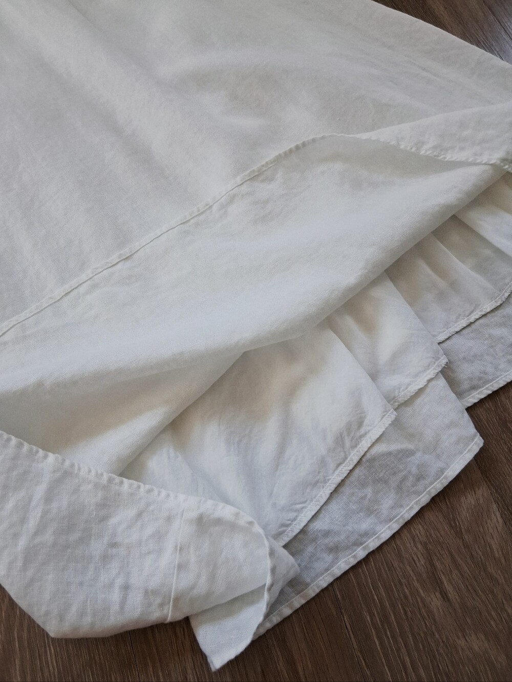 Pixie Market Beatrice White Linen Open Back Midi Dress - Picture 11 of 16